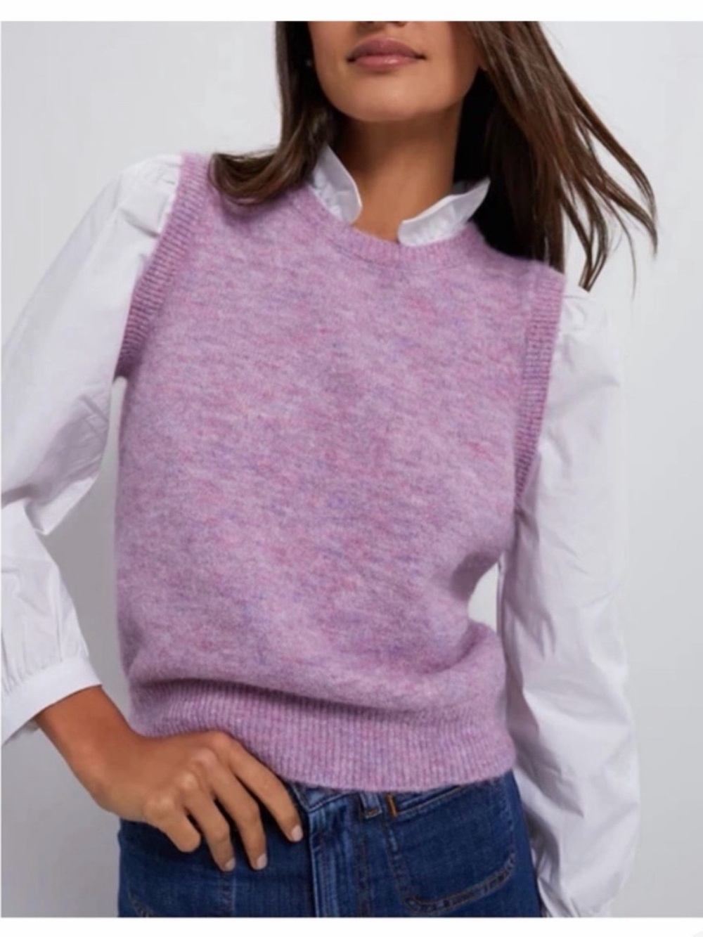 TUCKERNUCK Ella Sweater Blouse - Lilac